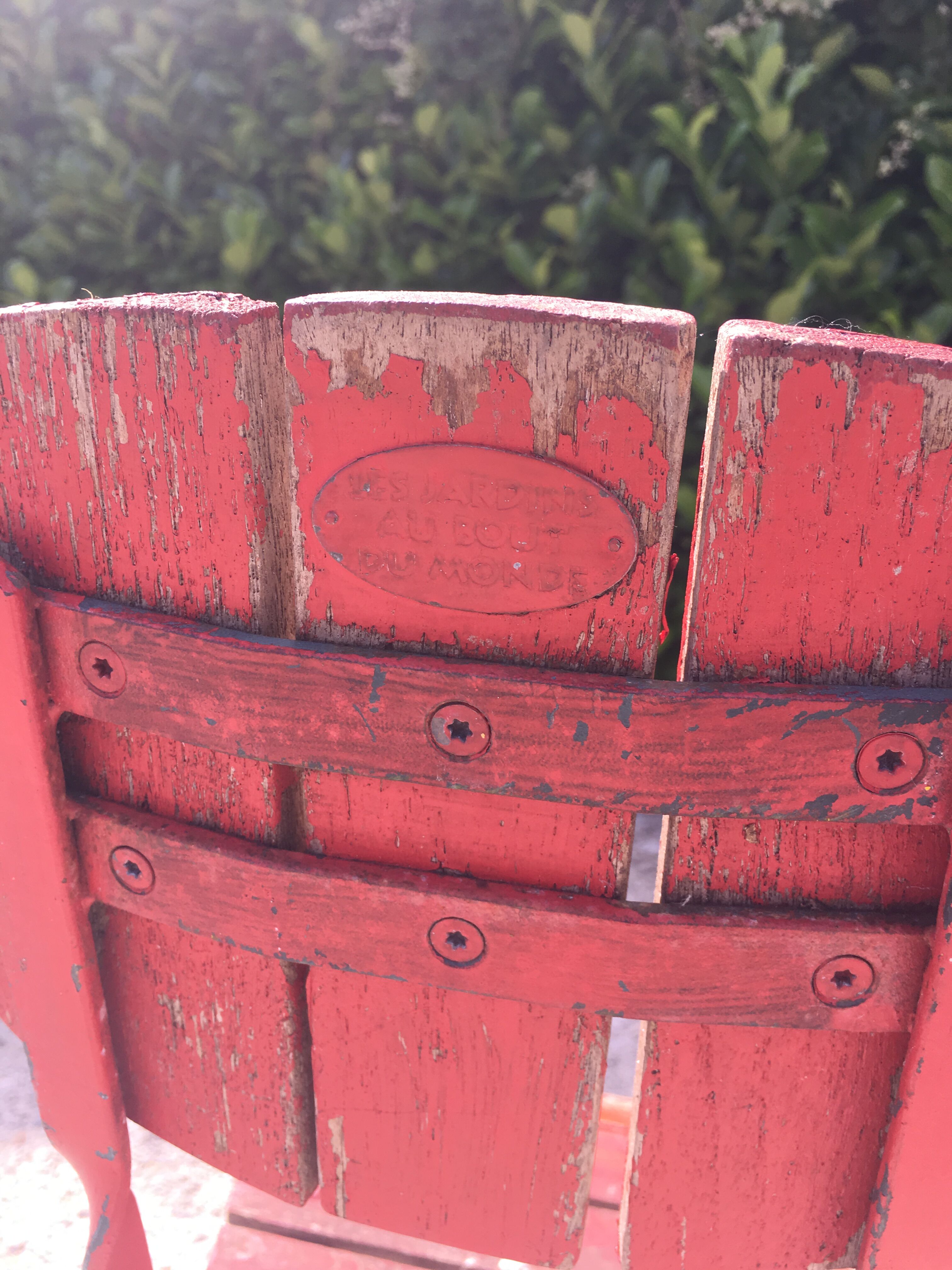 4 garden chairs folding metal wood