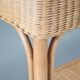 1970s Wicker with bamboo console table from italy