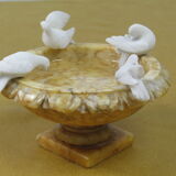 Alabaster bird bath