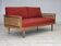 1970s, Danish drop-arm daybed/sofa by Illum Wikkelsø, furniture wool.
