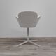 Chaise en simili cuir blanc