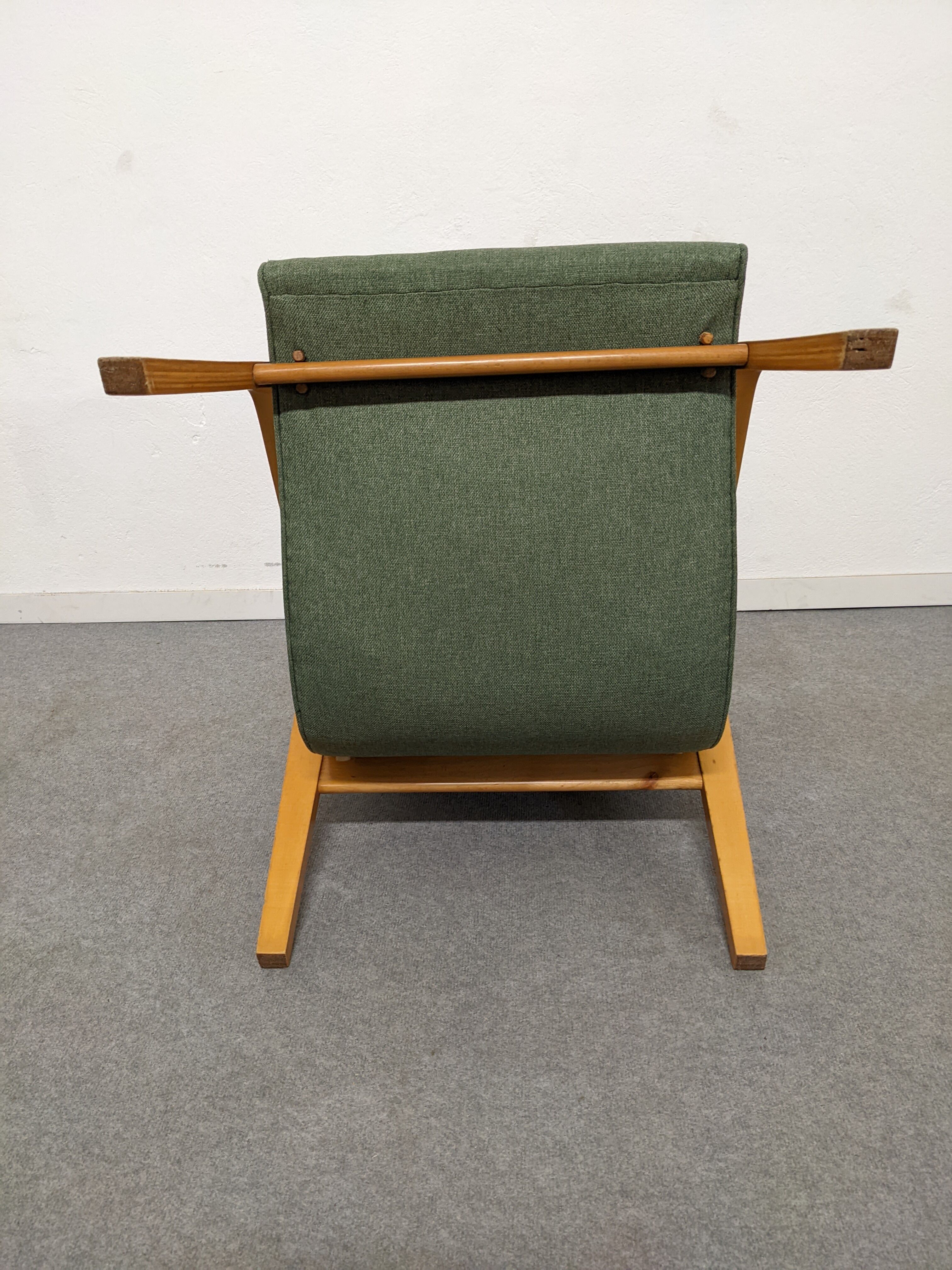 Paire de fauteuils en bois courbé des années 50/60