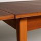 Scandinavian extendable teak and beech dining table, 1950s-60s