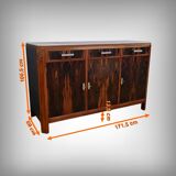 Mahogany and rosewood enfilade, Art Deco – 1940