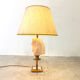 Brass and glass horse head table lamp, 1970s France