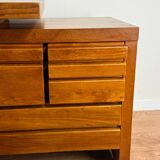 Solid Elm Desk Pierre Chapo B19E – Iconic Design from the 60s - v