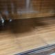 Mahogany sideboard with a glass top, 1960