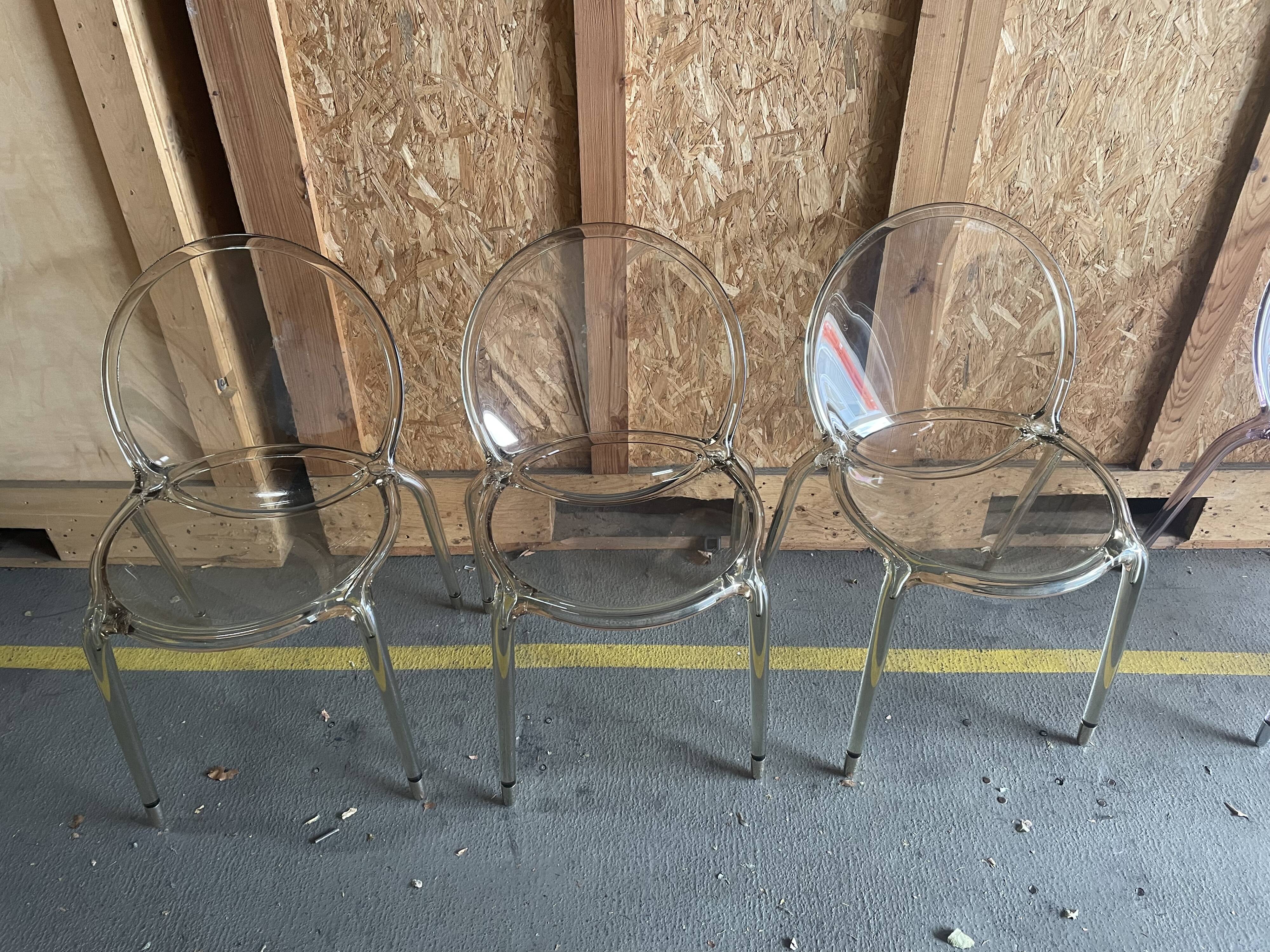 6 loop crystal & emerald chairs – roche bobois – cédric ragot