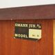 Mahogany bookcase, Danish design, 1970s, manufacturer: Omann Jun