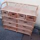 Rattan chest of drawers