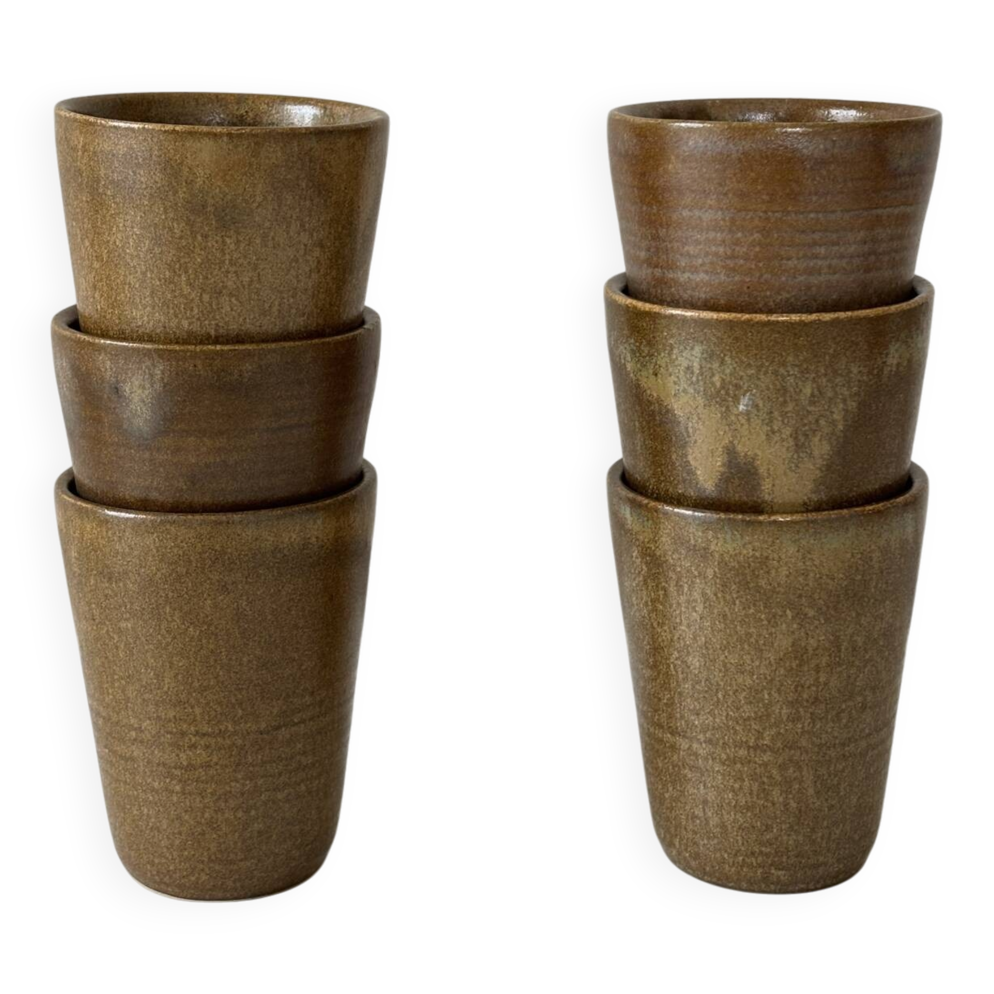 Stoneware cups from Digoin
