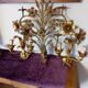 Gold Flower Metal Wall Sconces