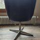 Charles Pollock Knoll Brown Leather Office Chair - Without Armrests