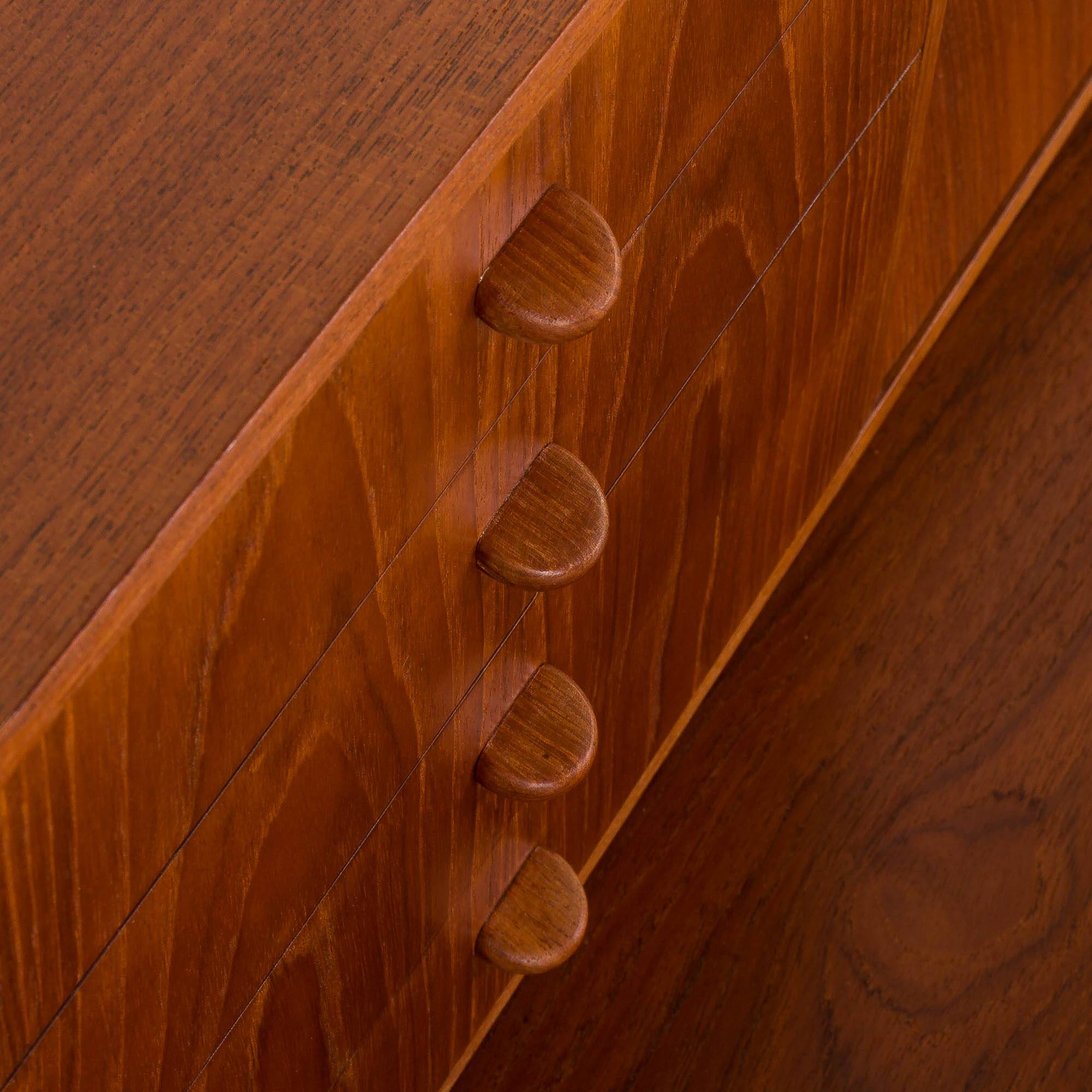 Danish teak secretaire with a hidden vanity by Storgaard Nielsens MBF, 1960