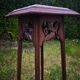 Wood and marble stool