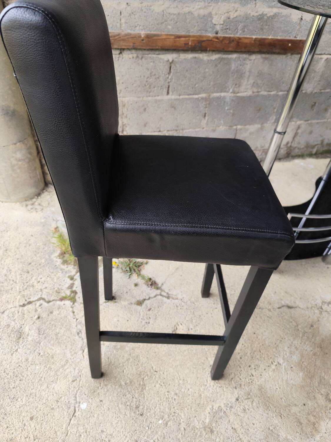 Bar cabinet with a stool