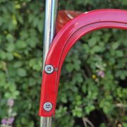 Omstak chair by Rodney Kinsman, vintage red metal.