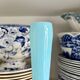 Vase, soliflore en opaline bleu ciel
