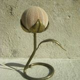 Original brass and sea urchin lamp