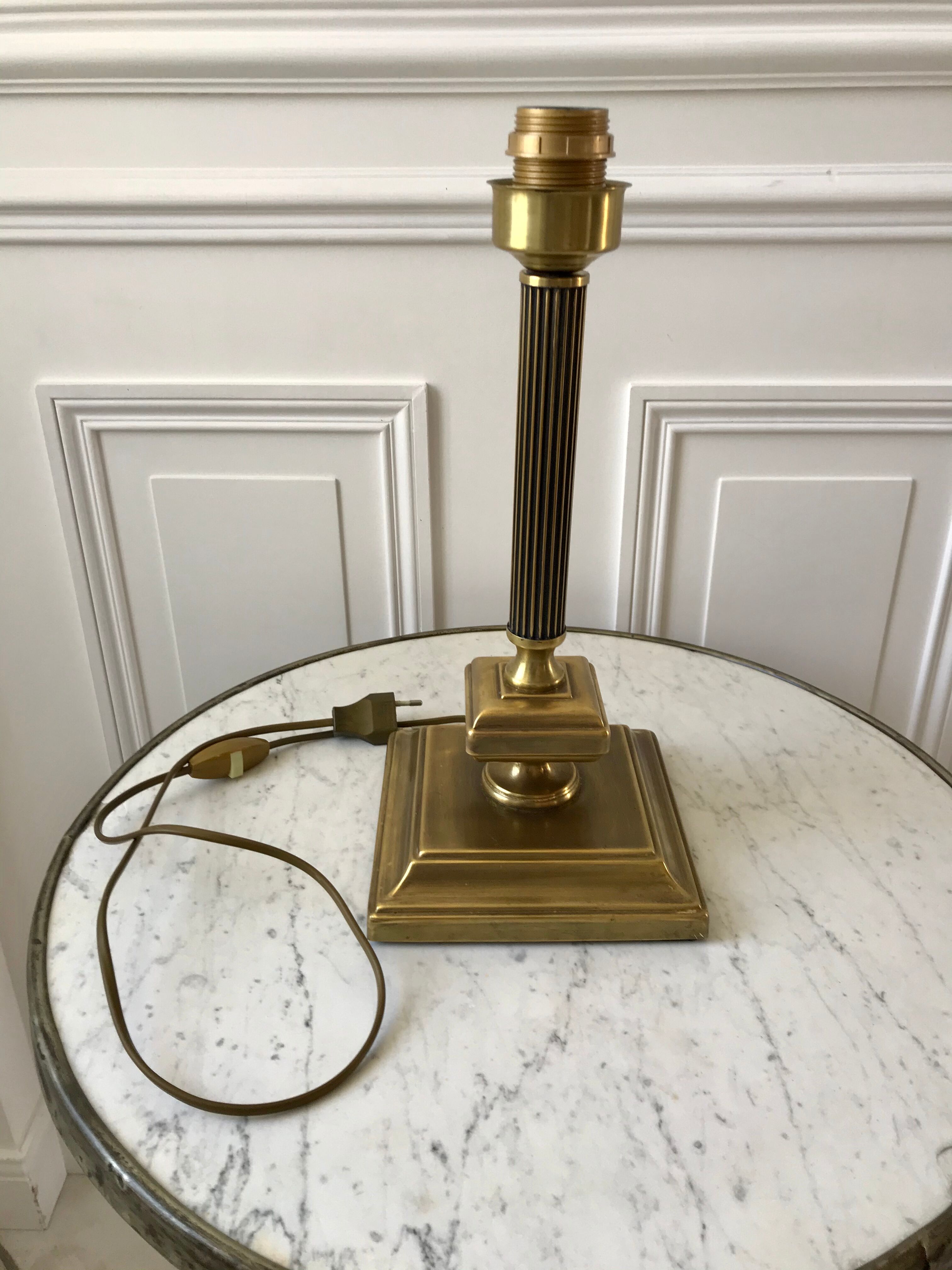 Art Deco brass lamp 30s