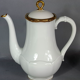 Complete coffee service for 6 people, Giraud Limoges lotus-shaped porcelain C749