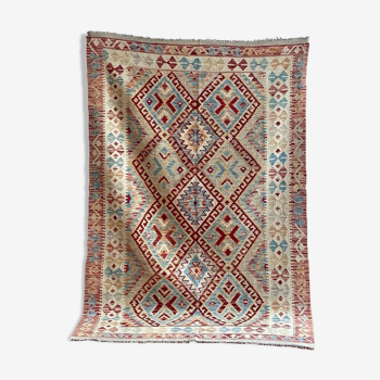 Multicolored kilim carpet