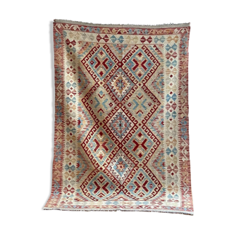 Multicolored kilim carpet