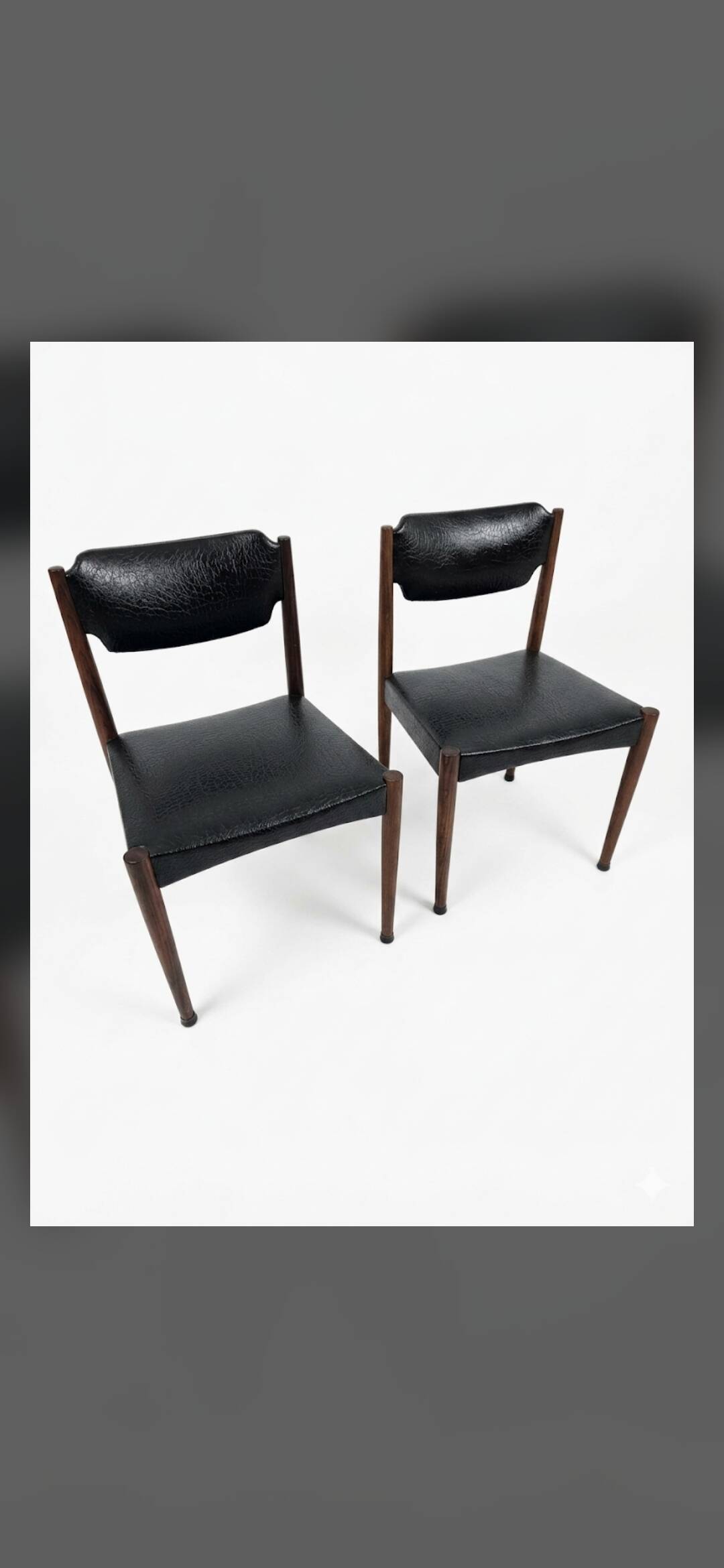 Paire de chaises scandinaves des années 60