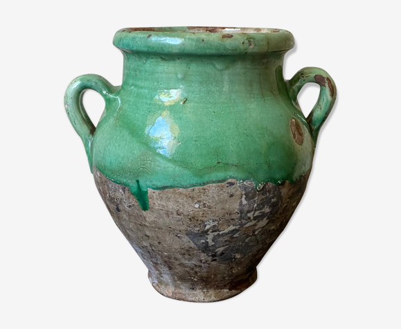 Pot à graisse vert