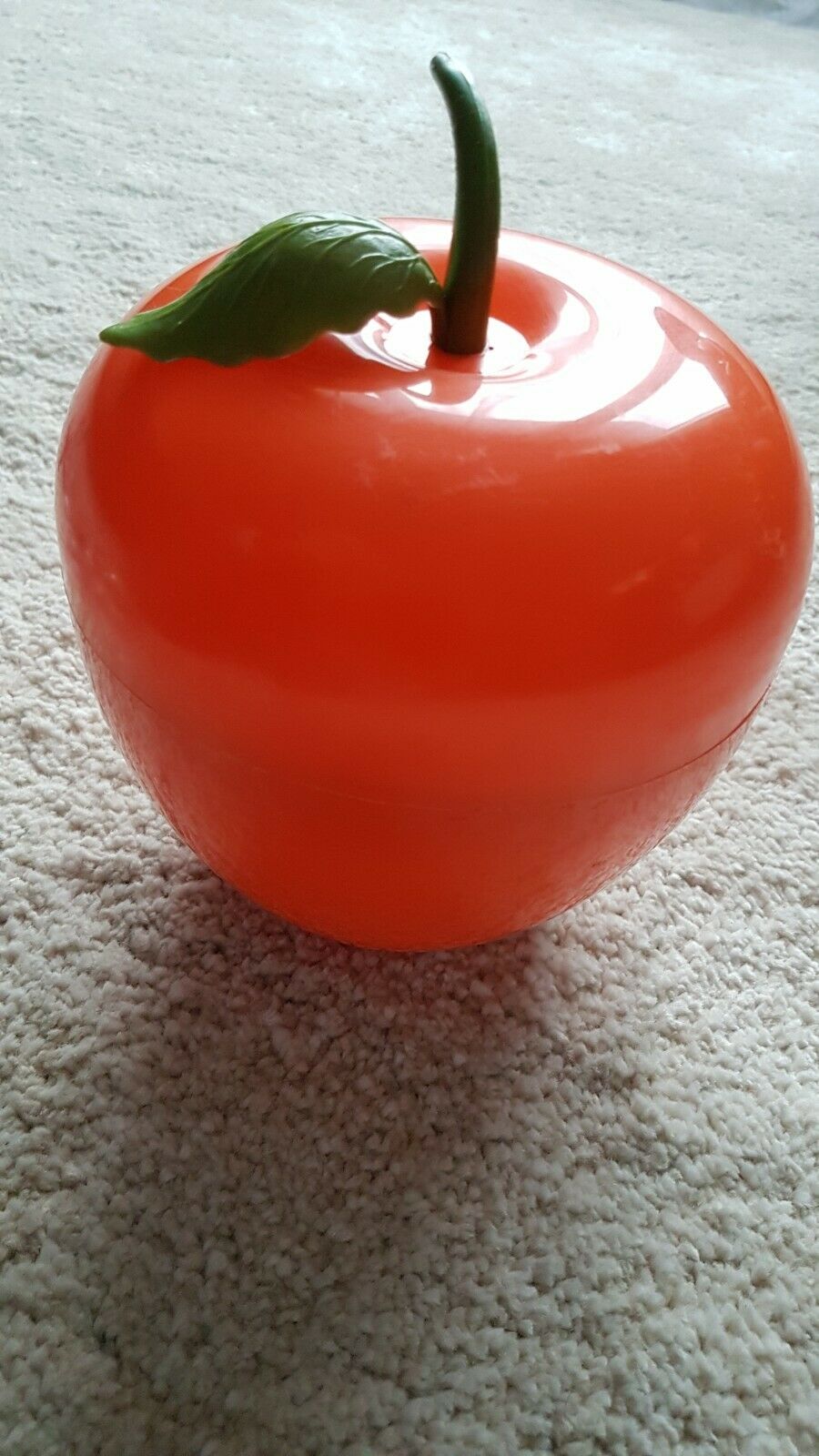 60's sixties vintage orange ice cream bucket