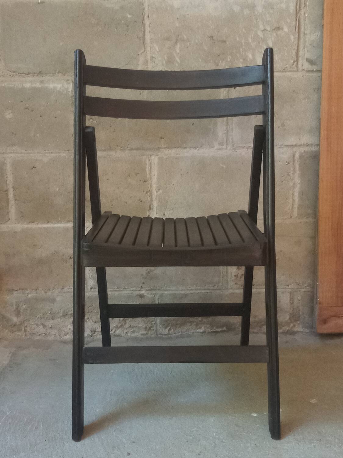 Vintage wooden folding chair