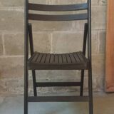Chaise vintage pliante en bois