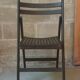 Chaise vintage pliante en bois