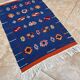 Moroccan Berber rug handwoven: small wool kilim