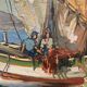 Old painting, Marine, signed B Franco, 50s/70s