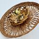 Vintage rattan basket wicker wall light 32 cm