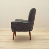 Grey armchair, Italian design, 1970s, production: Italy