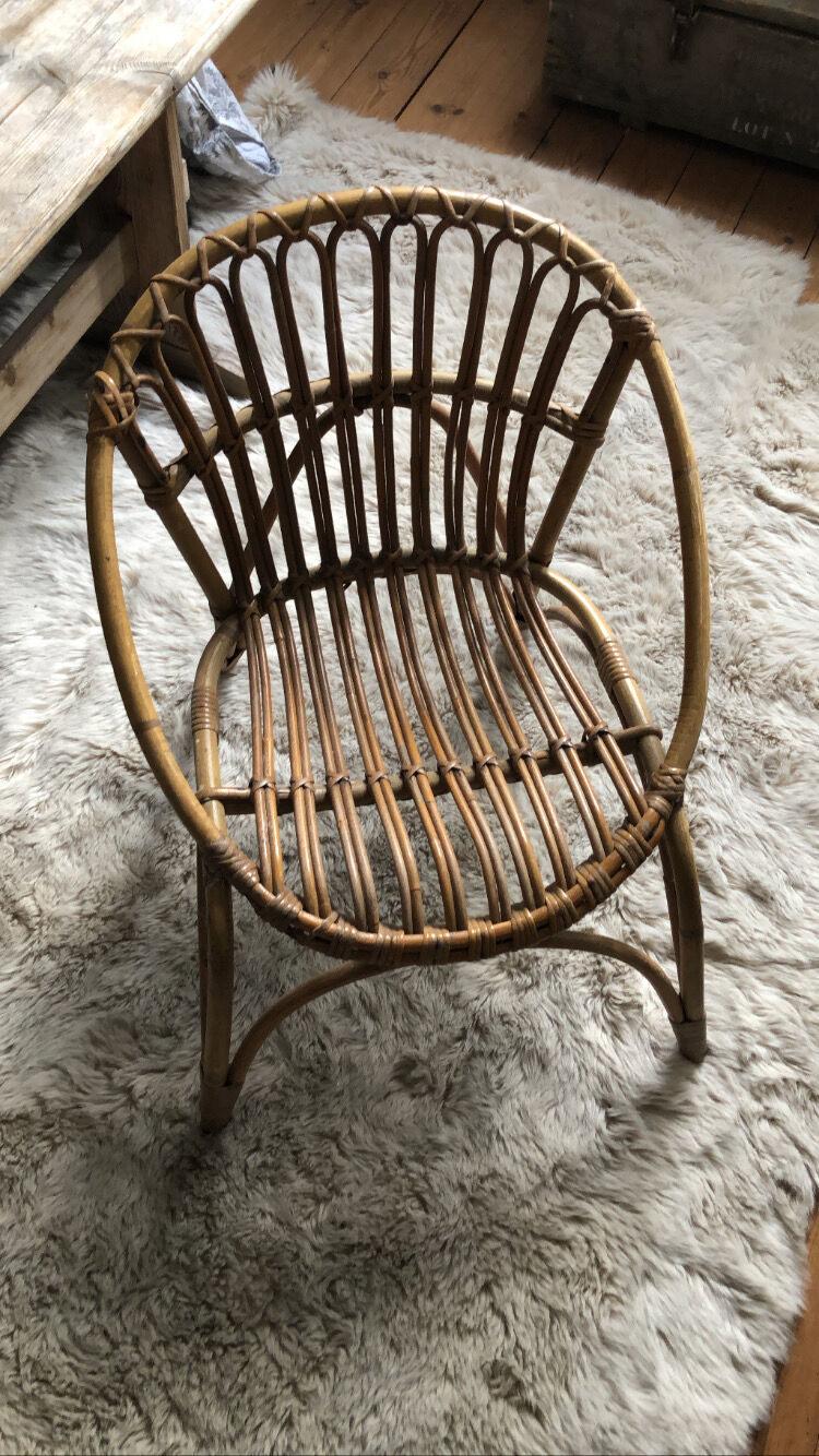 Children's rattan chair