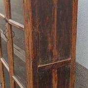 Old wooden glazed cabinet