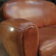 Vintage 3-seater leather club sofa