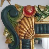 Art Deco floral mirror 1970