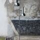 Lampadaire chrome 2 spots