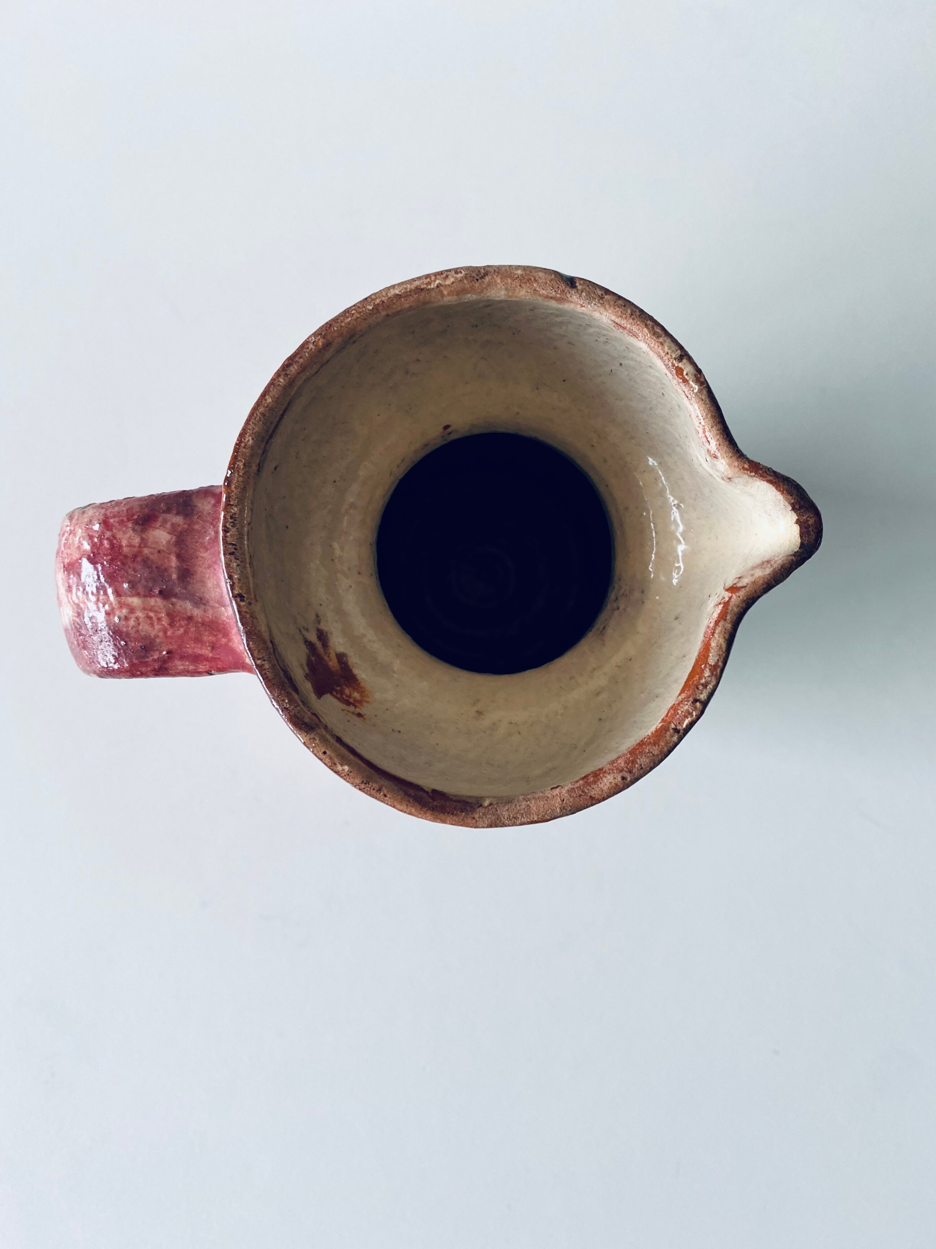 Vintage pitcher Portuguese pottery