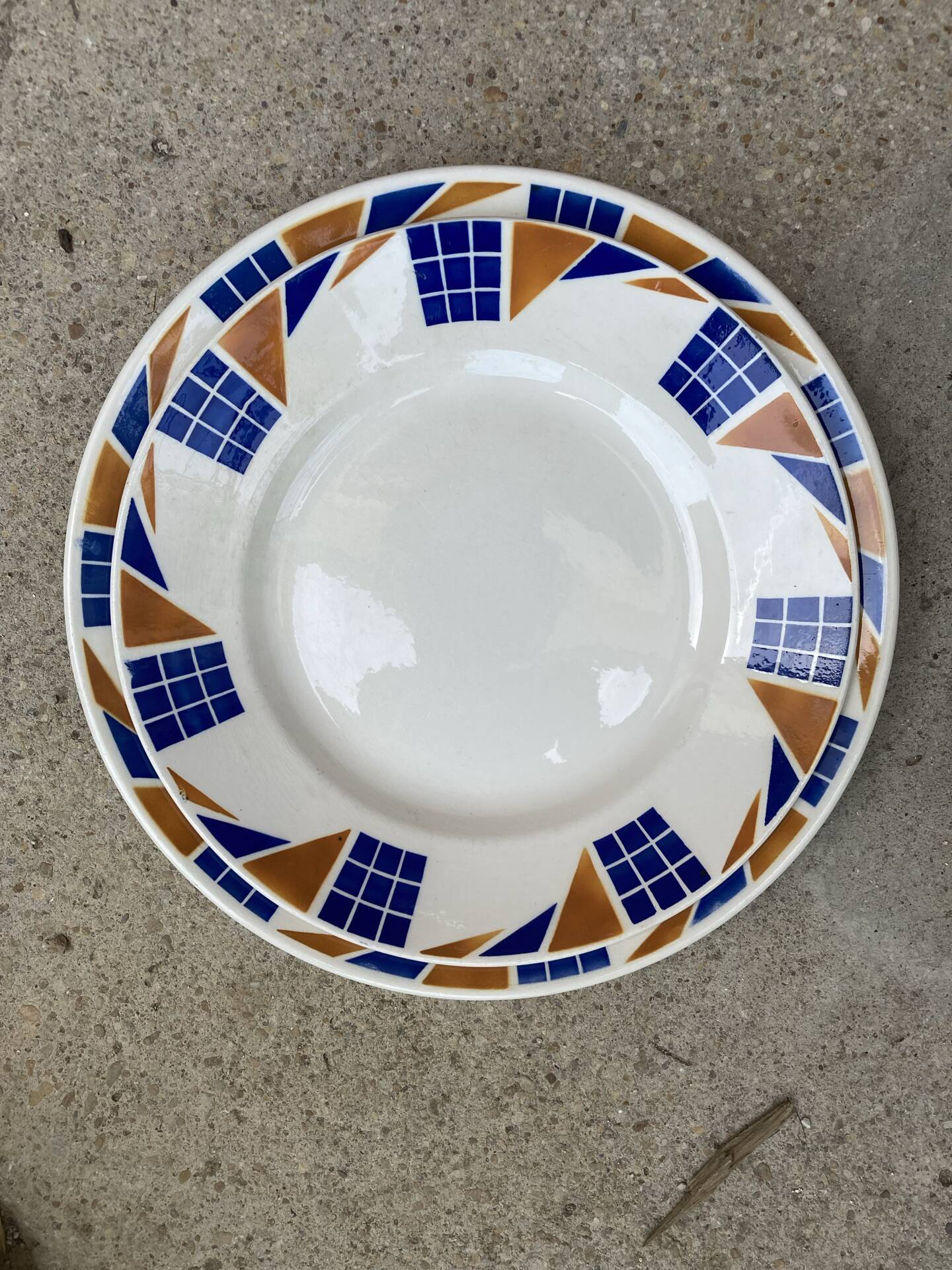 Assiettes de service Badonviller Congo