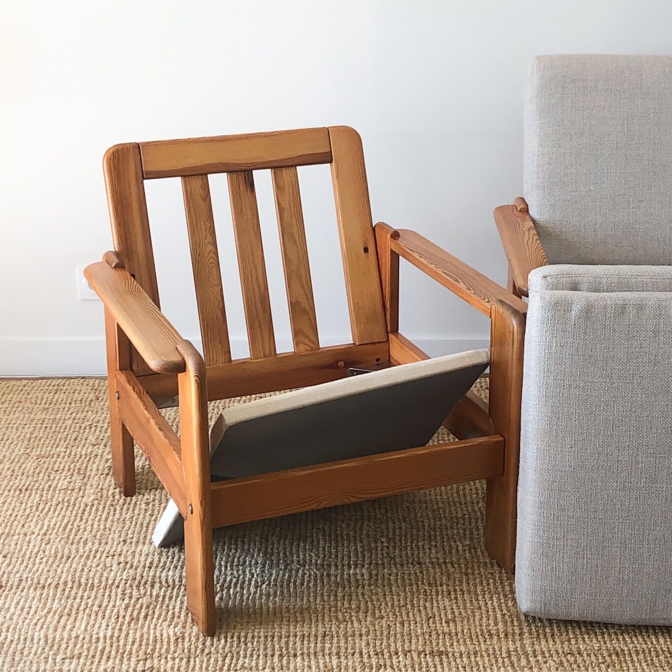 Swedish pine armchairs