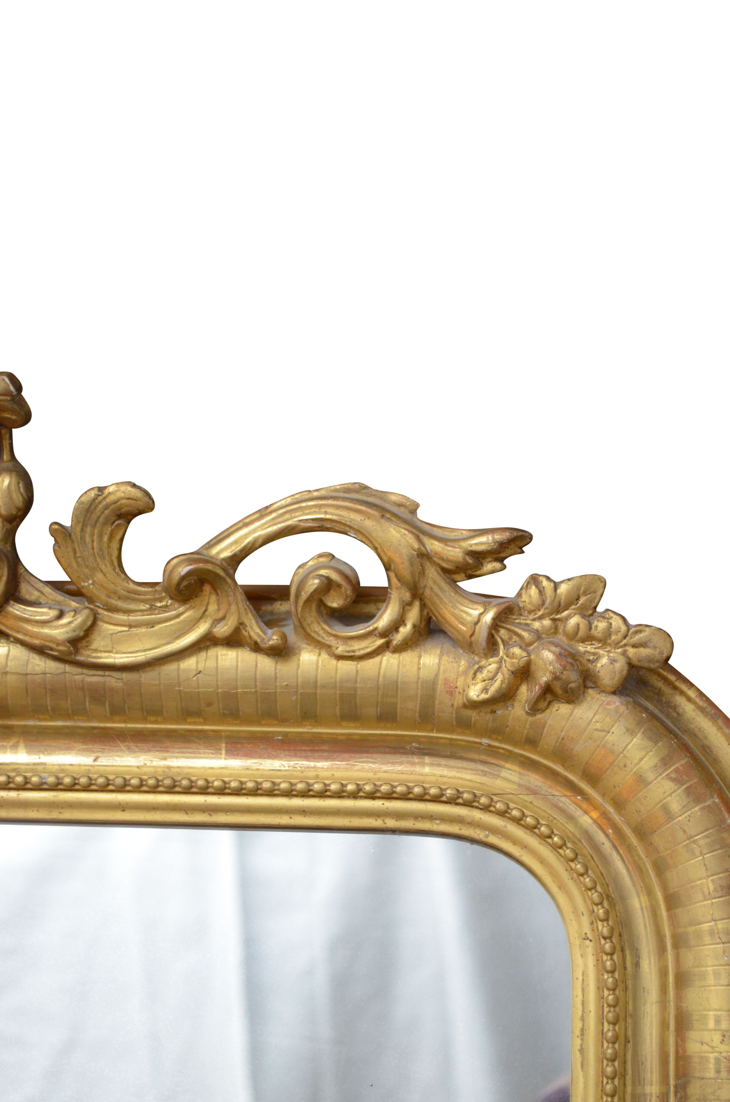 19th centuryLouis Philippe giltwood pier mirror - 130x76cm