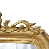 Miroir Louis Philippe en bois doré du XIXe siècle - 130x76cm