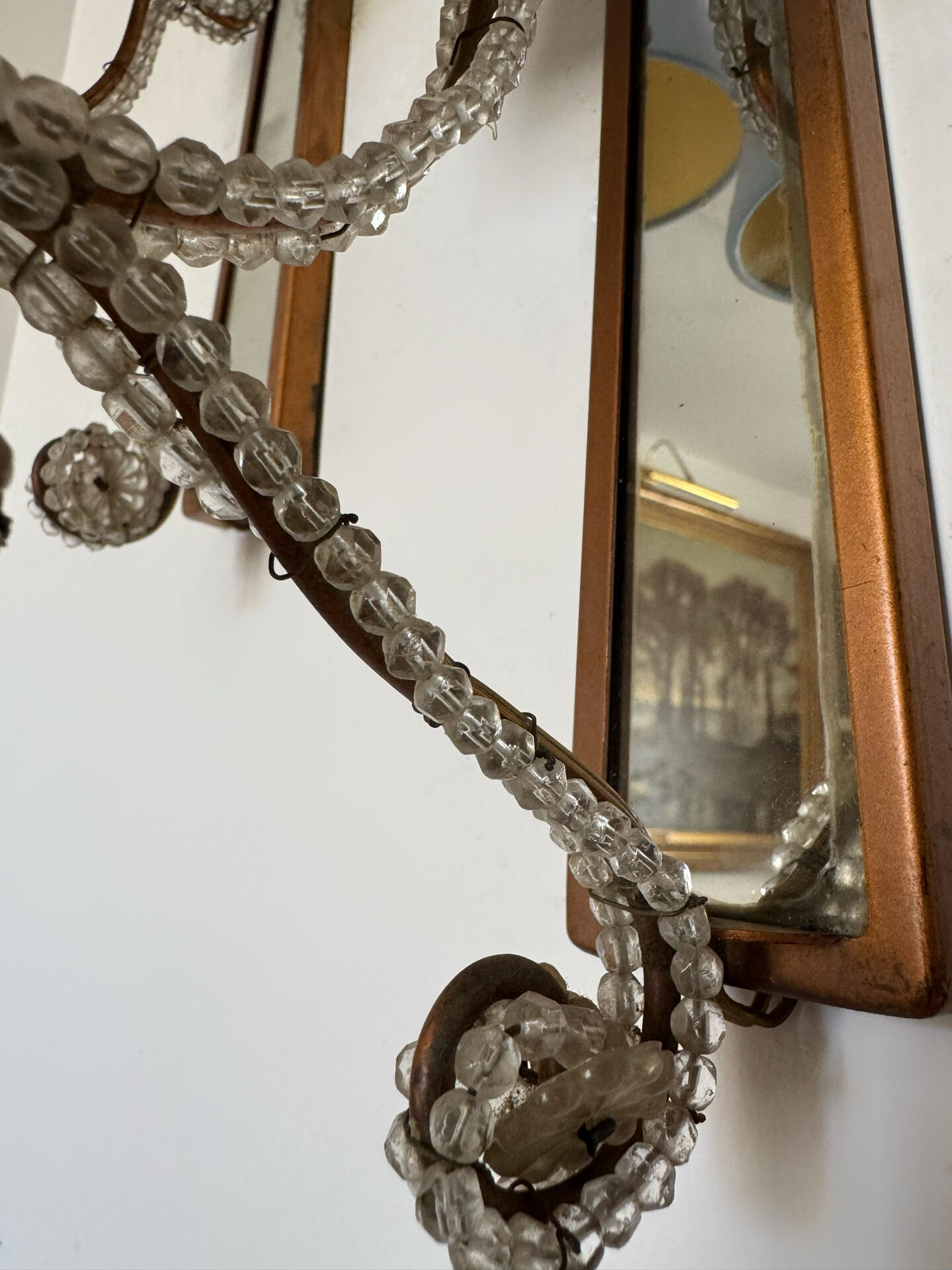 Vintage shabby chic wall lights