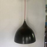 Set of 2 black and red metal lamps, loft style
