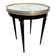 Bouillotte table in Louis XVI style made of blackened wood, marble, and brass.